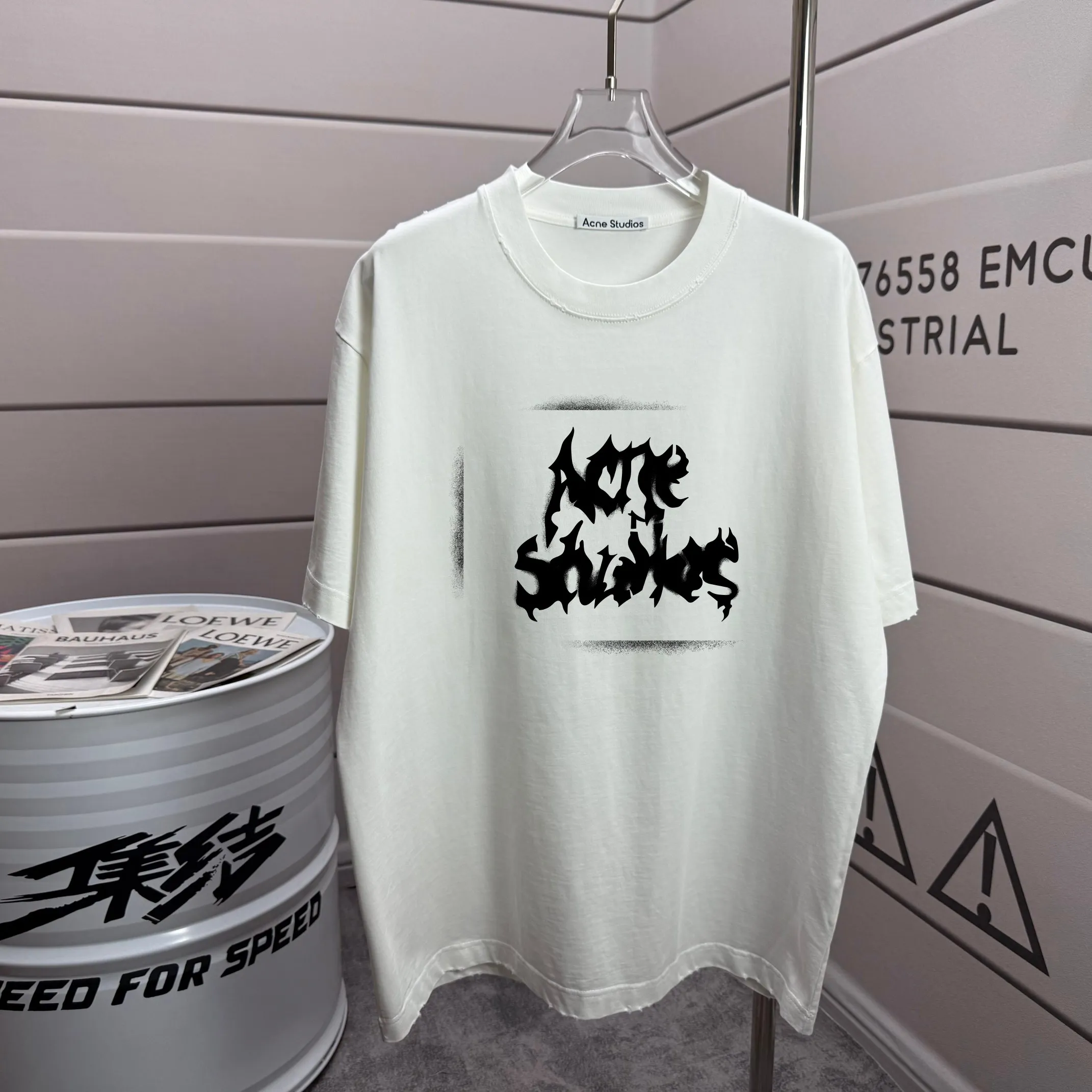 # 90 Acne studios * 2026 New Arrival tee Same Style : Black Size :S M L XL XXL Size： S （90-130 ） M （120-150 ） L （140-165 ） XL （160-180 ） XXL （180 ）